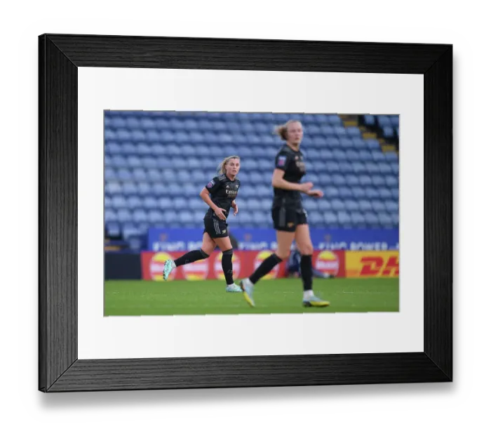 Framed Print : Arsenal's Noelle Maritz in Action against Leicester City in the Barclays Women's Super League