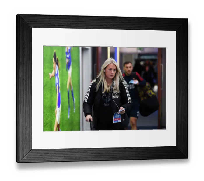 Framed Print : Arsenal's Stina Blackstenius Gears Up for Leicester City Showdown in FA Women's Super League