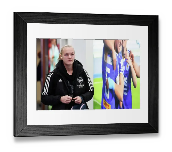 Framed Print : Arsenal Women Face Off Against Leicester City in Barclays Super League Showdown