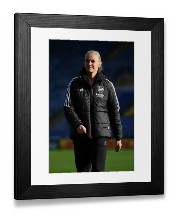Framed Print : Arsenal's Frida Maanum Prepares for Leicester City Showdown in Barclays Women's Super League