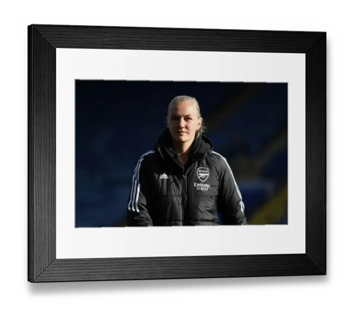 Framed Print : Arsenal's Frida Maanum Gears Up for Leicester City Showdown in Women's Super League