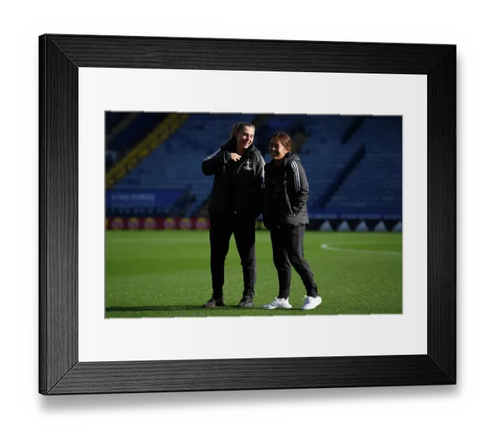 Framed Print : Arsenal Women vs Leicester City Women: Pre-Match Moment at The King Power Stadium (2022-23)