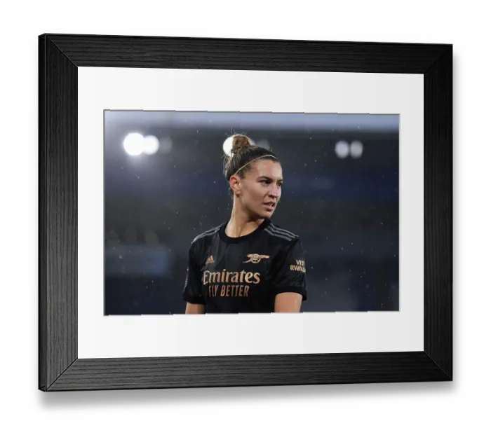 Framed Print : FA WSL Showdown: Arsenal Women vs. Leicester City at The King Power Stadium