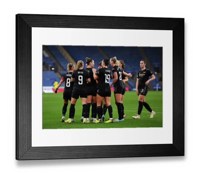 Framed Print : Arsenal Women's Victory: Steph Catley Scores Hat-trick in Exciting WSL Clash