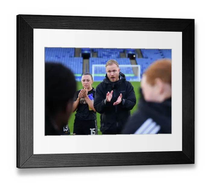 Framed Print : Arsenal Women Celebrate Victory Over Leicester City in FA WSL Framed Print : Arsenal Women Celebrate Victory Over Leicester City in FA WSL