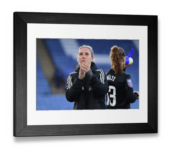 Framed Print : Arsenal's Jordan Nobbs Reacts After Leicester Clash in Women's Super League Framed Print : Arsenal's Jordan Nobbs Reacts After Leicester Clash in Women's Super League