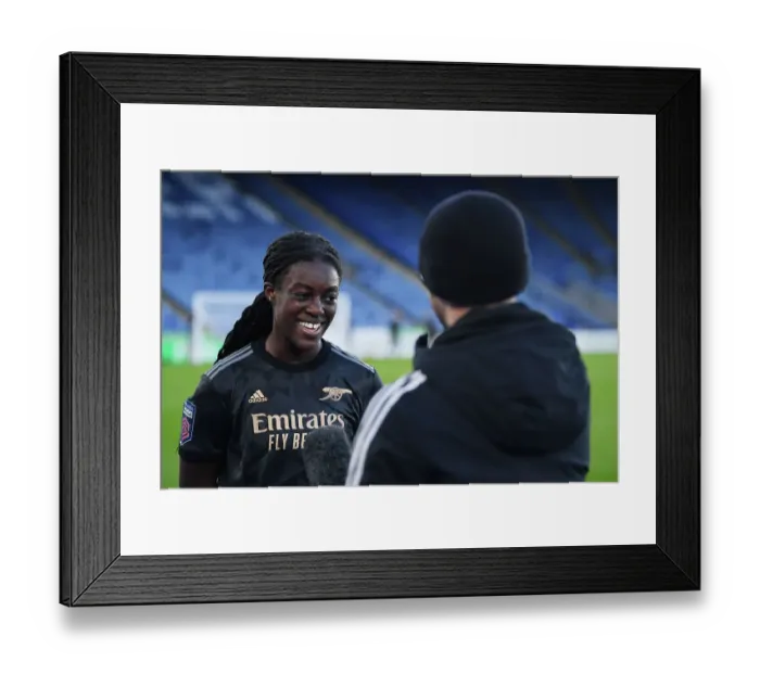 Framed Print : Arsenal's Michelle Agyemang Reacts after Leicester City vs Arsenal Women's Super League Match