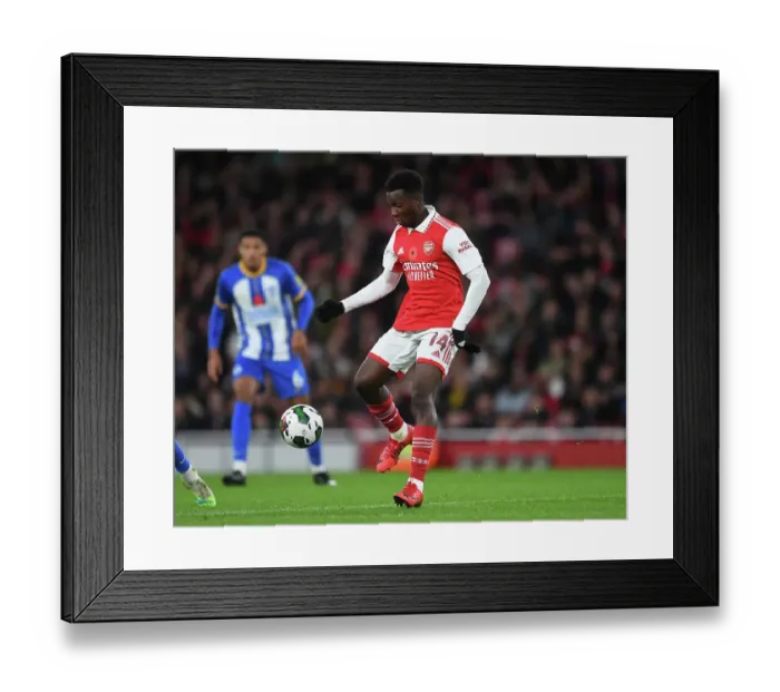 Framed Print : Arsenal's Eddie Nketiah in Action against Brighton & Hove Albion in Carabao Cup Third Round Framed Print : Arsenal's Eddie Nketiah in Action against Brighton & Hove Albion in Carabao Cup Third Round