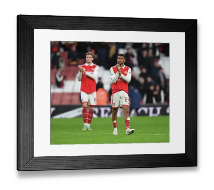 Framed Print : Arsenal Celebrate Carabao Cup Victory Over Brighton & Hove Albion: Reiss Nelson's Clap to the Fans Framed Print : Arsenal Celebrate Carabao Cup Victory Over Brighton & Hove Albion: Reiss Nelson's Clap to the Fans