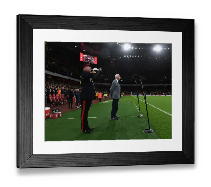Framed Print : Arsenal vs Brighton & Hove Albion: Carabao Cup Match Honored by The King's Troop RHA's Last Post Ceremony Framed Print : Arsenal vs Brighton & Hove Albion: Carabao Cup Match Honored by The King's Troop RHA's Last Post Ceremony