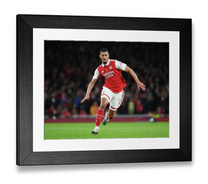 Framed Print : William Saliba Shines: Arsenal's Carabao Cup Victory over Brighton Framed Print : William Saliba Shines: Arsenal's Carabao Cup Victory over Brighton