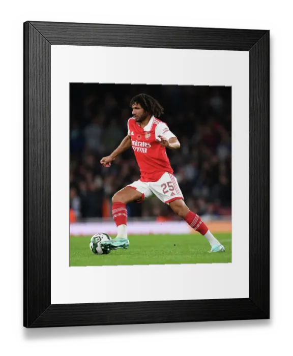 Framed Print : Mo Elneny Shines: Arsenal Triumphs Over Brighton in Carabao Cup