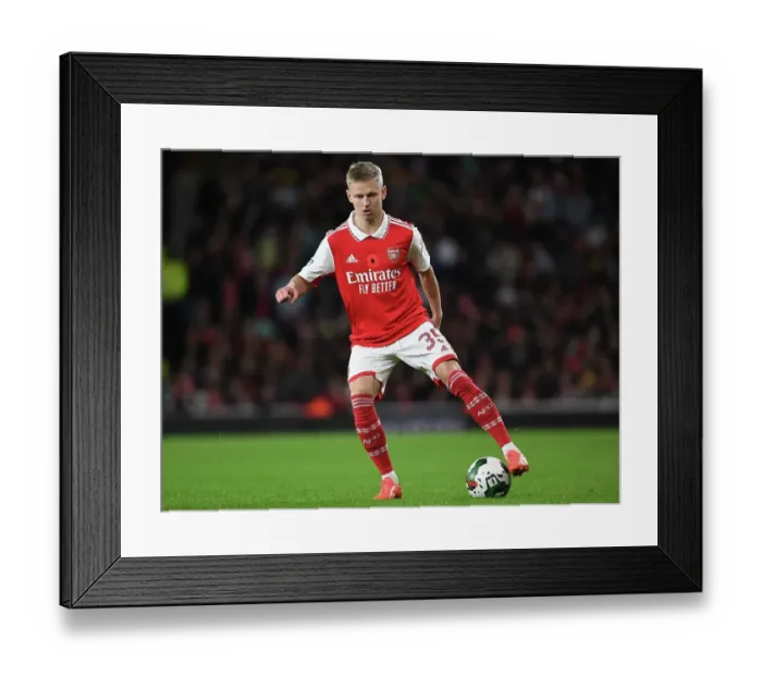 Framed Print : Zinchenko Shines: Arsenal's Carabao Cup Victory over Brighton at Emirates Stadium