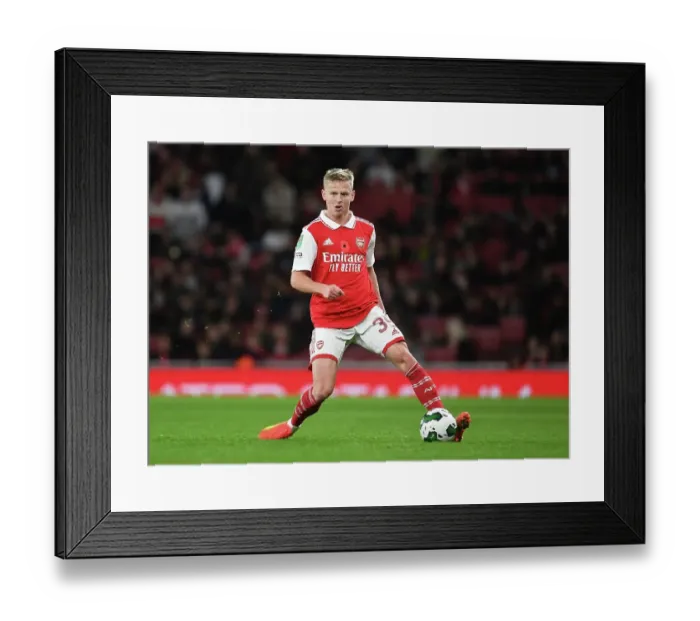 Framed Print : Zinchenko's Star Performance: Arsenal Progresses in Carabao Cup Against Brighton Framed Print : Zinchenko's Star Performance: Arsenal Progresses in Carabao Cup Against Brighton