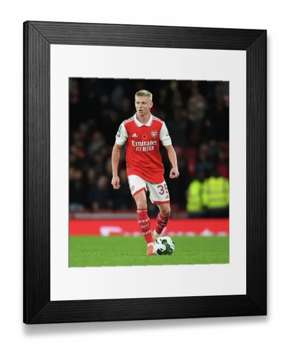 Framed Print : Zinchenko's Standout Display: Arsenal Advances in Carabao Cup Past Brighton
