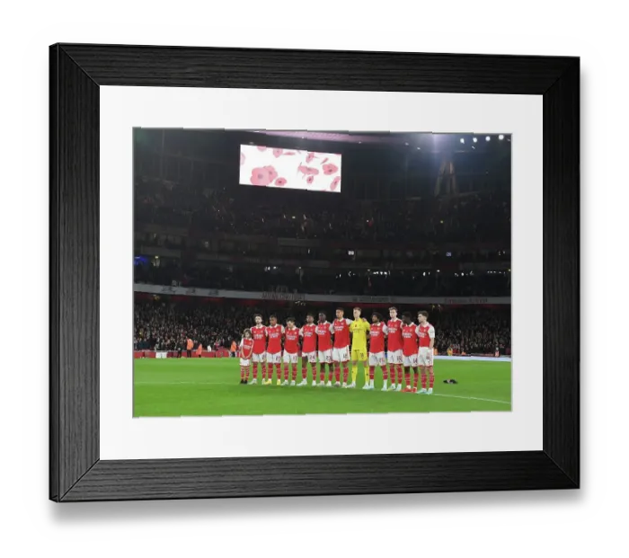Framed Print : Arsenal vs Brighton & Hove Albion: Carabao Cup Third Round - Team Line-Up