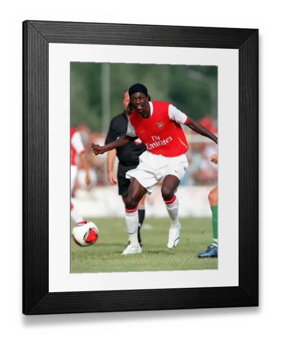 Framed Print : Emmanuel Adebayor in Action for Arsenal at Schwadorf Pre-Season Friendly, 2006 Framed Print : Emmanuel Adebayor in Action for Arsenal at Schwadorf Pre-Season Friendly, 2006