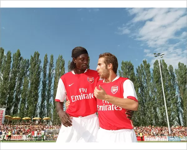 Emmanuel Adebayor and Mathieu Flamini (Arsenal)