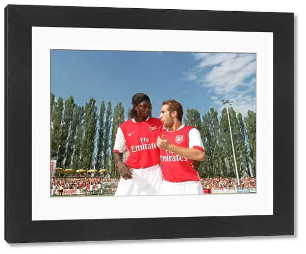 Emmanuel Adebayor and Mathieu Flamini (Arsenal)