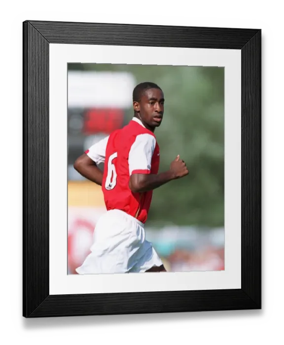 Framed Print : Johan Djourou in Action for Arsenal during Pre-Season Friendly at Schwadorf, Austria (July 2006)