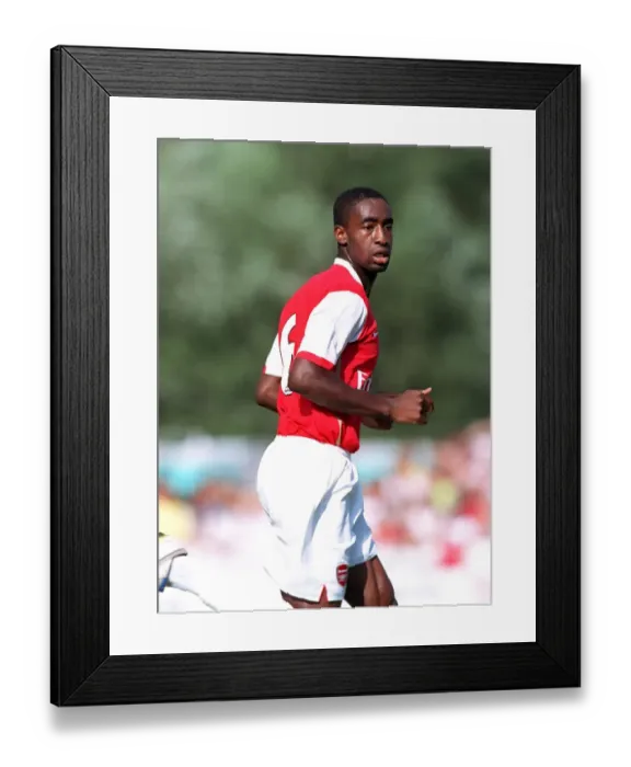 Framed Print : Johan Djourou's Dominant Pre-Season Debut: Arsenal 1-8 Schwadorf (31 / 07 / 06)