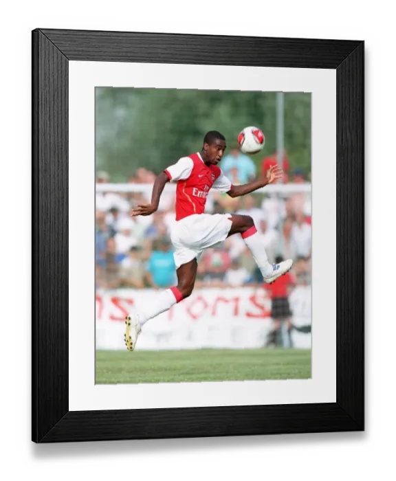 Framed Print : Johan Djourou in Action: Arsenal's Dominance in Pre-Season Friendly against Schwadorf (July 2006) Framed Print : Johan Djourou in Action: Arsenal's Dominance in Pre-Season Friendly against Schwadorf (July 2006)