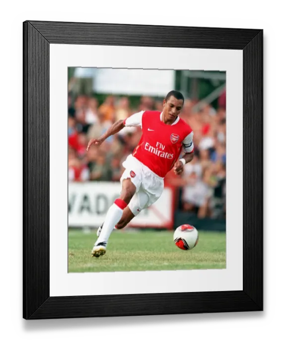 Framed Print : Arsenal's Gilberto in Action during Pre-Season Training, Austria 2006 Framed Print : Arsenal's Gilberto in Action during Pre-Season Training, Austria 2006