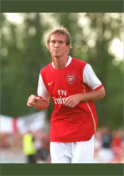 Alex Hleb in Pre-Season Action for Arsenal at Schwadorf, Austria, 2006