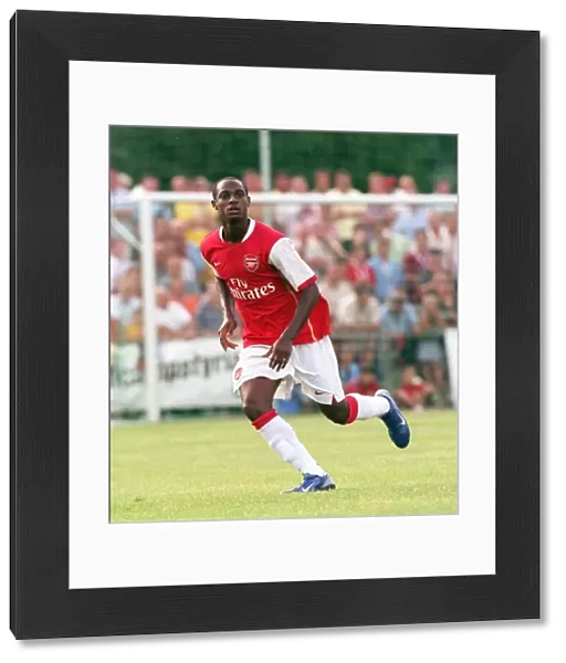 Justin Hoyte in Action for Arsenal at Schwadorf Pre-Season Friendly, 2006