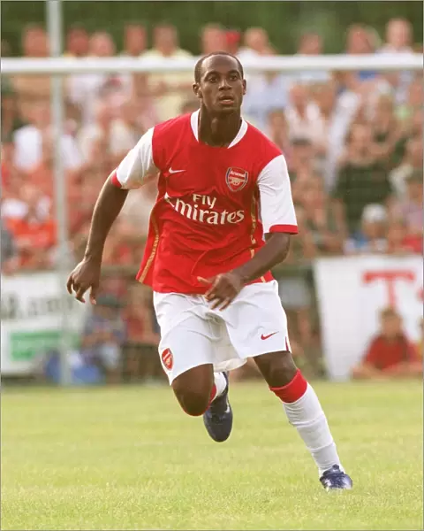 Justin Hoyte in Action: Arsenal's Dominance in Pre-Season Friendly against Schwadorf (July 31, 2006)