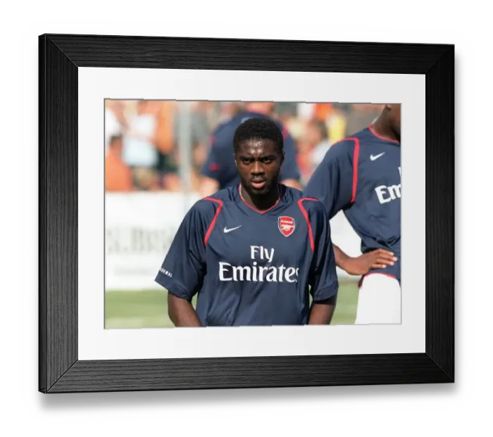 Framed Print : Arsenal's Kolo Toure Dominates in Pre-Season Victory: Arsenal 8-1 Schwadorf, Austria 2006 Framed Print : Arsenal's Kolo Toure Dominates in Pre-Season Victory: Arsenal 8-1 Schwadorf, Austria 2006