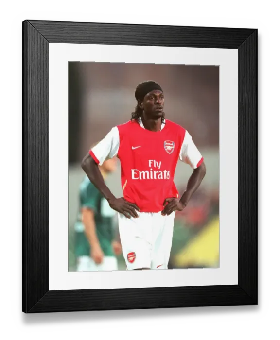 Framed Print : Emmanuel Adebayor Scoring for Arsenal against SV Mattersburg in Pre-Season Friendly Framed Print : Emmanuel Adebayor Scoring for Arsenal against SV Mattersburg in Pre-Season Friendly