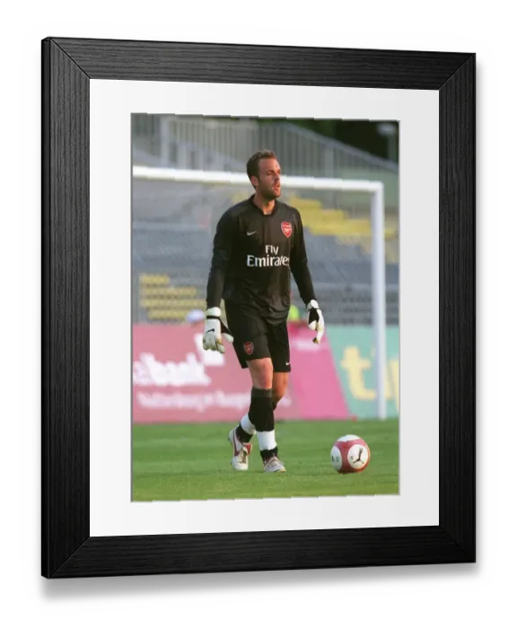 Framed Print : Manuel Almunia in Action: Arsenal's Pre-Season Victory over SV Mattersburg (2006) Framed Print : Manuel Almunia in Action: Arsenal's Pre-Season Victory over SV Mattersburg (2006)