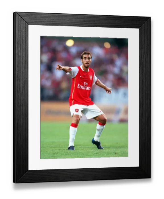 Framed Print : Flamini in Action: Arsenal's 2-1 Pre-Season Victory over SV Mattersburg, Austria 2006