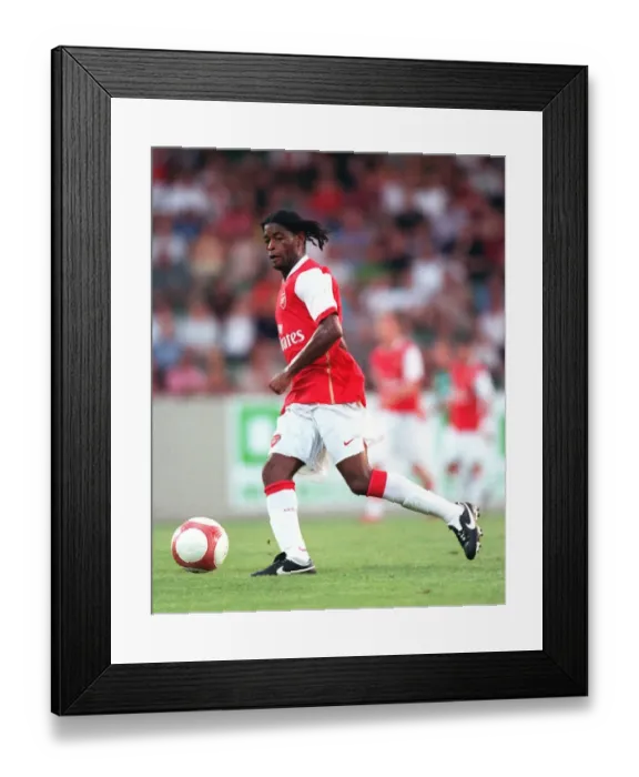 Framed Print : Alex Song in Action: Arsenal's Win over SV Mattersburg in Pre-Season Friendly