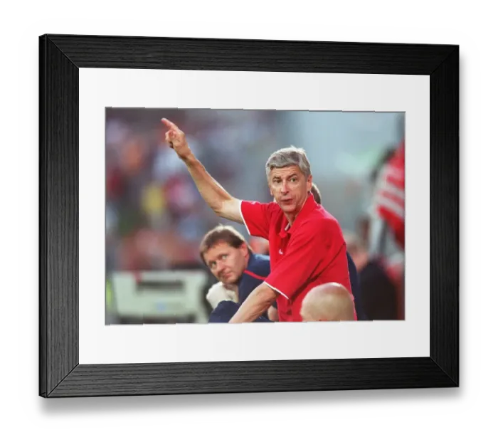 Framed Print : Arsene Wenger Leads Arsenal to Pre-Season Victory: 1-2 Over SV Mattersburg