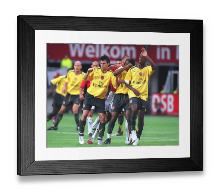 Framed Print : Arsenal wall (L>R) Cesc Fabregas, Alex Song and Justin Hoyte Framed Print : Arsenal wall (L>R) Cesc Fabregas, Alex Song and Justin Hoyte