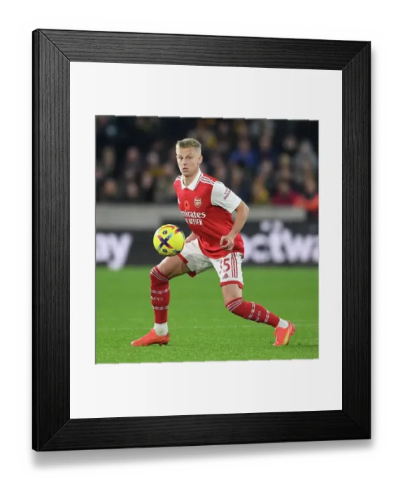 Framed Print : Zinchenko in Action: Arsenal vs Wolverhampton, 2022-23 Premier League