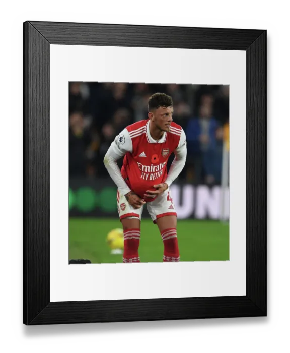 Framed Print : Ben White in Action: Arsenal vs Wolverhampton Wanderers, 2022-23 Premier League Framed Print : Ben White in Action: Arsenal vs Wolverhampton Wanderers, 2022-23 Premier League