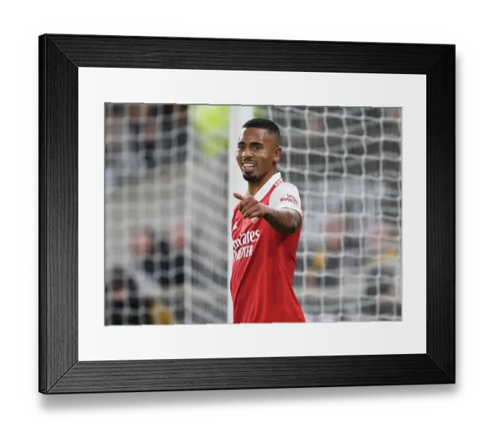 Framed Print : Gabriel Jesus in Action: Arsenal Takes on Wolverhampton Wanderers in the Premier League 2022-23 Framed Print : Gabriel Jesus in Action: Arsenal Takes on Wolverhampton Wanderers in the Premier League 2022-23