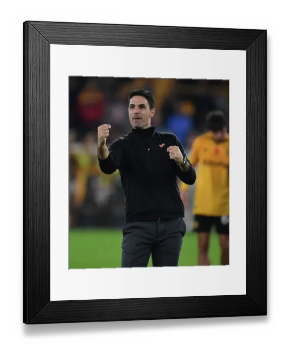 Framed Print : Mikel Arteta's Triumph: Arsenal's Victory over Wolverhampton Wanderers in the 2022-23 Premier League Framed Print : Mikel Arteta's Triumph: Arsenal's Victory over Wolverhampton Wanderers in the 2022-23 Premier League