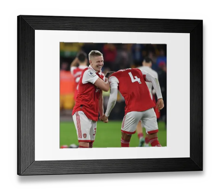 Framed Print : Arsenal Celebrate Hard-Fought Victory over Wolverhampton Wanderers in Premier League Framed Print : Arsenal Celebrate Hard-Fought Victory over Wolverhampton Wanderers in Premier League