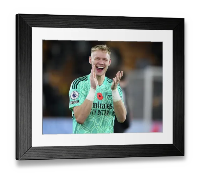 Framed Print : Arsenal's Ramsdale: Thrilling Win Against Wolverhampton Wanderers in the Premier League 2022-23 Framed Print : Arsenal's Ramsdale: Thrilling Win Against Wolverhampton Wanderers in the Premier League 2022-23
