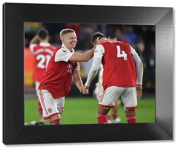 Arsenal's Hard-Fought Victory: Zinchenko and White Celebrate against Wolverhampton Wanderers (November 2022)