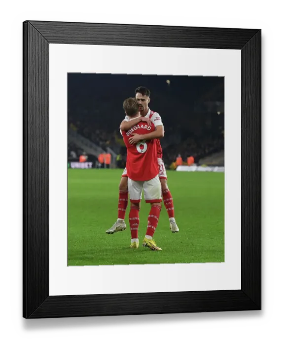 Framed Print : Arsenal's New Star Duo: Odegaard and Vieira Score First Goals Together vs. Wolverhampton Wanderers (2022-23) Framed Print : Arsenal's New Star Duo: Odegaard and Vieira Score First Goals Together vs. Wolverhampton Wanderers (2022-23)