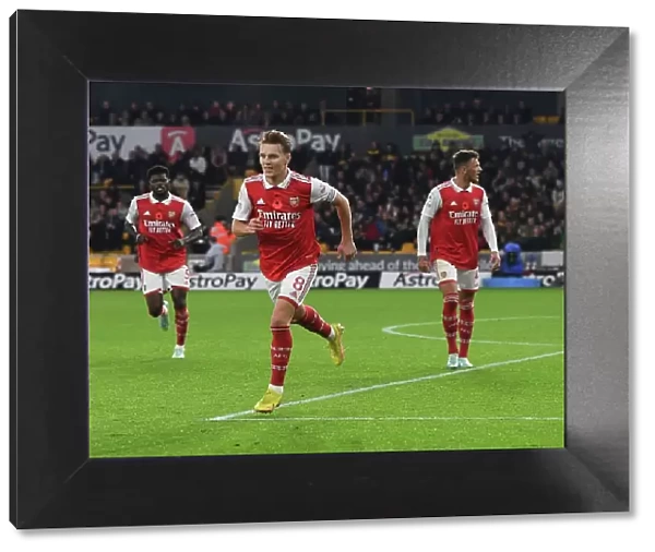 Martin Odegaard Scores Arsenal's Second: Wolverhampton Wanderers vs. Arsenal FC, Premier League 2022-23