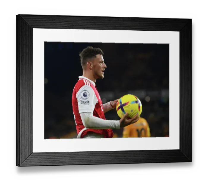 Framed Print : Ben White in Action: Arsenal vs Wolverhampton Wanderers, 2022-23 Premier League Framed Print : Ben White in Action: Arsenal vs Wolverhampton Wanderers, 2022-23 Premier League