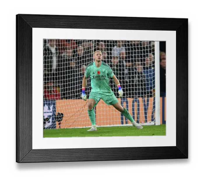 Framed Print : Arsenal's Aaron Ramsdale Faces Wolverhampton Wanderers in Premier League Clash (2022-23) Framed Print : Arsenal's Aaron Ramsdale Faces Wolverhampton Wanderers in Premier League Clash (2022-23)