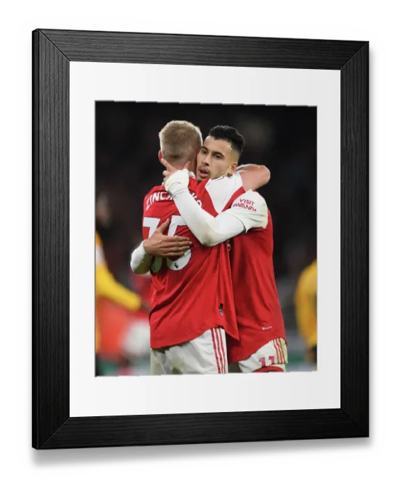 Framed Print : Arsenal's Martinelli and Zinchenko: Unstoppable Duo Scores Second Goal vs Wolverhampton Wanderers Framed Print : Arsenal's Martinelli and Zinchenko: Unstoppable Duo Scores Second Goal vs Wolverhampton Wanderers