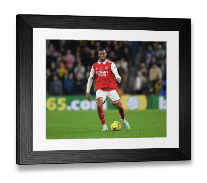 Framed Print : Gabriel Magalhaes Focuses in Arsenal's Battle at Molineux: Wolverhampton Wanderers vs Arsenal FC, Premier League 2022-23 Framed Print : Gabriel Magalhaes Focuses in Arsenal's Battle at Molineux: Wolverhampton Wanderers vs Arsenal FC, Premier League 2022-23